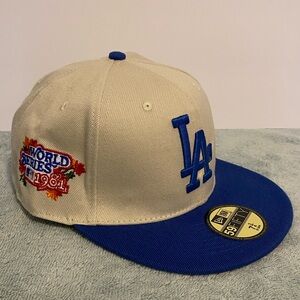 LA Dodgers New Era Fitted Hat Size 7 3/4